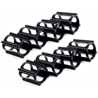 Jaspo Skate Trainers- Wheel stoppers for Roller Skates and Skateboards for Beginners & learners to Learn Balancing,Tricks-Safe, and Easy- Ollies, Kickflips and More(Black_Skate_Trainer (Pack of 8))
