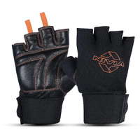 Nivia Leather Weightlifting Gym Gloves for Men, Training Gloves, Workout Gloves, Hand Glove Gym Workout, Leather Gloves Men, Gloves Men Workout, Finger Cut Gloves, Weight Training Gloves