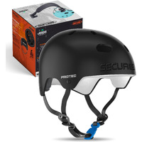 Jaspo Secure Sports Helmet for Cycling, Skating, Skateboarding - for All Age Groups (M, Black Matte)
