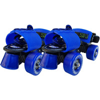 jaspo Unisex Tenacity Adjustable Senior Outdoor Wheel Roller Skates Suitable For Age Group 6 To 14 Years (Blue)