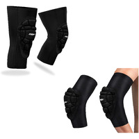 jaspo Protec-4 foam Knee, Elbow Safe Guards (Small, Black)