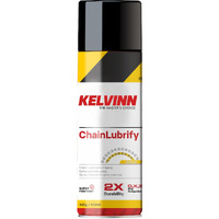KELVINN Bike Chain Lube, 500ml Durable, Tear & Noise-Reducing Lubricant for Rain & Corrosion Protection | Prevents Sling-off & Chain Breakage | Ensures Extended Chain Life  Gold