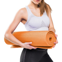 Steelbird Yoga Mat for Men and Women 6 x 2 Feet Wide Extra Thick Exercise Mat For Workout,Yoga,Fitness,Gym, Pilates And High-Density Anti-Tear Non-Slip Light Weight Mat (6mm Thickness)