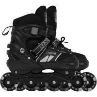 Lyrovo Kids Aluminium Inline Skates Shoes (S, Grey)
