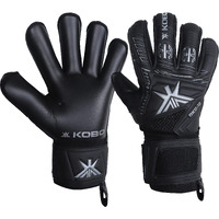 Kobo Rubber Football Goal Keeper Gloves (Black)