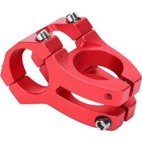 FASTPED Bicycle Handle Stem 31.8mm with 31.8mm Aluminum Alloy MTB Handlebar Riser Bar for Mountain Bike 720 780MM (Red) (D)