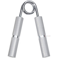 GOCART WITH G LOGO 65-70 KG Hand Grip Strengthener Strength Trainer Adjustable Resistance Exerciser 150lbs Hand Grip Fitness Grip (SILVER)