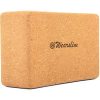 Wearslim Women s and Men s Cork Premium High Density Non-Slip Exercise Yoga Bricks, Lightweight, Odour-Resistant and Moisture-Proof, Perfect Yoga Equipment - Size (23.7 x 14 x 9 cm) (Brown)