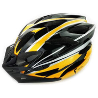 FABSPORTS Light Weight Bicycle Bike Helmet with Flexible Padding for Kids and Adults, Adjustable Size for Road & Mountain Cycling Skating (Black)