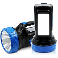 Pick Ur Needs Emergency Rechargeable Long Range Search Torch Light with Side 2 Tube Laser High Power Search Light (50 Watt + 2 Tube)