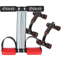 ODDISH Way to Fitness Tummy Trimmer Double Spring with Push-Up Bar Combo Pack for Men & Women  Ab Exercise Equipment for Home & Gym Use