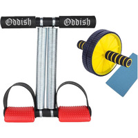 ODDISH Way to Fitness Tummy Trimmer Double Spring & Ab Roller Wheels Combo Pack  Ab Exercise Equipment for Men & Women  Home & Gym Abdominal Workout