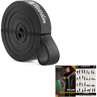 Wearslim Professional Pull Up Assist Band, Exercise Resistance Bands for Strength Training, Home Fitness, Crossfit, Stretch Exercises, Powerlifting, & Stretch Band (Extra Heavy: 75-100lbs)