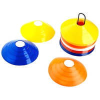 SAHNI SPORTS Plastic Training Saucer Cone Marker, Set of 40, Multi-Color