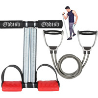 ODDISH Way to Fitness Tummy Trimmer Double Spring with Resistance Band Combo Pack for Men & Women  Ab Exercise Equipment for Home & Gym Use