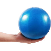 SKYFUN (LABEL) Full Body Inflatable Shaping Fitness Fit Gym Pilates Swiss Ball for Balance, Stability, Stretching, Core Fitness(9 Inch, Blue Color)