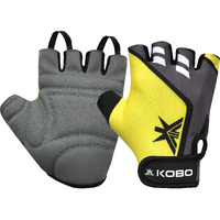 Kobo WTG-28-LARGE Spandex Weight Lifting Fitness Training Hand Protector Gym Gloves (Multicolour)