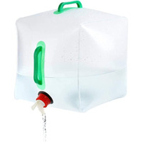 NEAR STOP Collapsible Emergency Water Jug Container Bag, Freezable, BPA Free Plastic Water Carrier Tank, Outdoor Folding Water Bag for Sport Camping Riding Mountaineer(20 Liters)