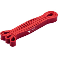 GOAT Resistance Bands for Workout for Men and Women | Assist Bands for Pull Ups, Stretching, Weight Loss | Exercise Band for Home Gym Fitness Anti Snap Natural Latex (RED 7-15 KGS + Door Anchor)