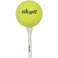 ARK GOLF White Professional International Level 70 mm Bamboo Tees (25 Pieces)