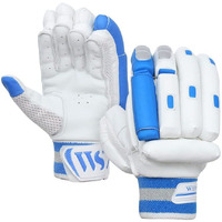 Whitedot Spliit Cricket Batting Gloves|Suitable for Youth Right Hand|White||