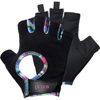 19ten Curvy from Sree Gloves for Women Wash and Dry Weightlifting Gym Fitness Workout Exercise Yoga Training Accessories Gear (Large Fits (7.5-8.0 inch), Women Rainbow)