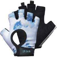 19.ten Women Faux Leather Sree Gloves for Gym Workout Crossfit Exercise Strength Training Sports Gloves Yoga Training Accessories Gear (Large Fits 7.5-8.0 inch, Blue)