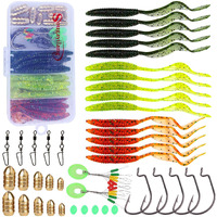 Sougayilang Fishing Accessories Set, Include Fishing Lures, Fishing Swivels, Fishing Sinkers and Fishing Hooks-Type 8