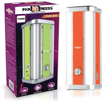 Pick Ur Needs 4 Side Tube Lantern Rechargeable Home Emergency Light with Hanging Handle (Orange, Pack of 1)