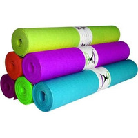 MAXWELL FIT-Yoga Mat for Women and Men Fitness (SIZE-4mm) with Carrying Strap Extra Thick & Large Excercise Mat for Workout Yoga Fitness Anti Tear Anti Slip(Color-MULTI) (Qnty-1 Pcs)