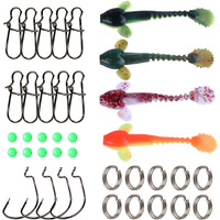 Sougayilang Fishing Accessories Set, Include Fishing Lures, Fishing Swivels, Fishing Sinkers and Fishing Hooks-Type 6