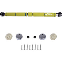 Joyfit Home Exercise Pull Up Bar|Door Safety Cap With Perfect Door Frame Fit|Chin up Bar with Easy Installation| Long Foam Grips for Upper & Lower Body Exercises for Men & Women (Yellow & Blue)