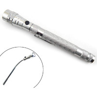 Instakart Metal Telescoping 3 Led Torch Flashlight Flexible Magnetic Pick Up Tool Lamp Pen Light