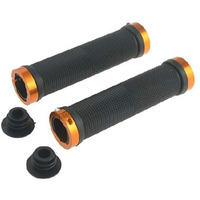 FASTPED  Pair Cycling Lock-on Anti-Slip Bicycle Handlebar Handle Grips for MTB BMX Golden