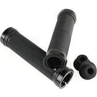 FASTPED Pair Cycling Lock-on Anti-Slip Bicycle Handlebar Handle Grip for MTB Black Handle Grip for Cycle - Non-Slip and Firm, Handles Grips for Beach Cruiser Razor Scooter BMX MTB