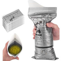 FEDORA Disposable Urine Bags,Camping Pee Bags, Disposable Urinals Vomit Bags for Travel Urinal Toilet Traffic Jam Emergency Portable Toilet Bee Bag for Men Women Kids Patient (Grey) (8)