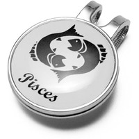 Golfoy Basics Zodiac Magnetic Sign Hat Clip & Golf Ball Marker Golf Gift Accessory (Pisces)