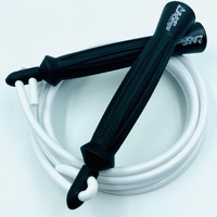 JUMP ROPES WORLD, HEAVY THAI JUMP ROPE FOR MENS,EXERCISE SKIPPING ROPE,BOXERS JUMP ROPE (9FT, WHITE)