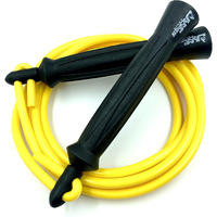 JUMP ROPES WORLD, HEAVY THAI JUMP ROPE FOR MENS,EXERCISE SKIPPING ROPE,BOXERS JUMP ROPE (9FT, YELLOW)