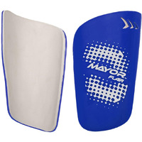 Mayor Flair Shin Guard for Young Kids and Adults, for Football Games, Matches, Training and Light Weight Shin Pads (Blue, Size- Large)