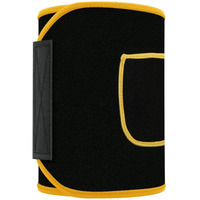 LEOPAX Waist Trimmer for Women and Men - Sweat Band Waist Trainer for High-Intensity Training & Workouts - (Yellow, XL)