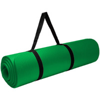 MAXWELLFitness Yoga Matfor Women and Men (SIZE-4mm) with Carrying Strap Extra Thick & Large Excercise Mat for Workout Yoga Fitness Anti Tear Anti Slip(Color-Army Green) (Qnty-1 Pcs)