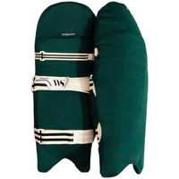 Whitedot 4 Way Lycaspandex Cricket Batting Pad Clads (Batting Pad Cover) (Green, Youth Medium)