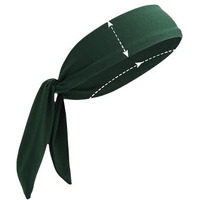PAROPKAR Tie Headband Men Women Sweat Wicking Workout Running Sport Headhand Head Band for Cricket Yoga Golf Gym Camping RunningTennis (Neon)