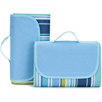 LNT Polyester Extra Large Size Beach Outdoor Portable And Foldable Picnic Square Mat Camping & Hiking Waterproof Sleeping Mat Rug For Big Size Family Picnic Mat, 180 Cm, 150 Cm,Multicolor