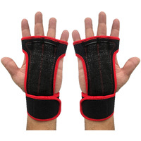 Kobo WTG-18-RED-SMALL Hand Protector for Fitness Training with Wrist Support, Small (Multi Colour)