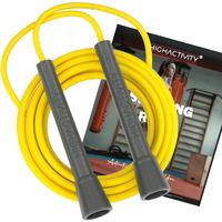 High Activity- Skipping Rope for Men and Women Jumping Rope With Adjustable Height Speed Skipping Rope for Exercise, Gym, Sports Fitness Adjustable Jump Rope (Pop Yellow)