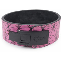 GRIFFIN GEARS Powerlifting Lever Gym Black Buckle With Pink Abstract Print Power 10MM Extreme Heavy Duty Genuine Leather Belts-Squats Deadlifts Bodybuilding Weight Lifting for Men & Women (M-32 -41 )