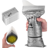 FEDORA Disposable Urine Bags,Camping Pee Bags, Disposable Urinals Vomit Bags for Travel Urinal Toilet Traffic Jam Emergency Portable Toilet Bee Bag for Men Women Kids Patient (Grey) (3)