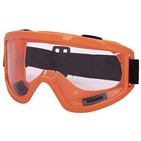 Style Eva Motorbike ATV Dirt Bike Racing Transparent Goggles with Adjustable Strap Sunglasses (Orange)